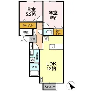 ルグラン古館【2階】の間取り