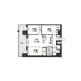 Grand Luce【9階】の間取り