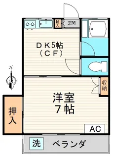 芳光ハイツ【2階】の間取り