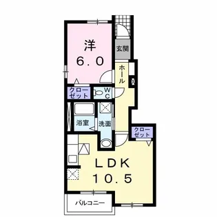 シェリール2号館【1階】の間取り