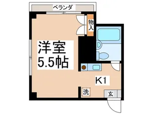 エクレ-ルK-10【3階】の間取り