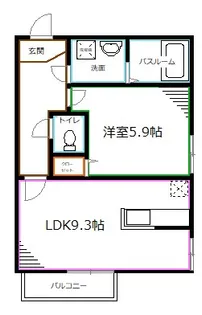 東京都中野区白鷺2【アパート】の間取り