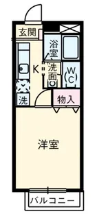 ビューテラス国吉田【1階】の間取り
