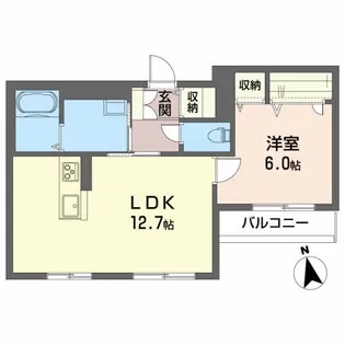 グランベレオ【2階】の間取り