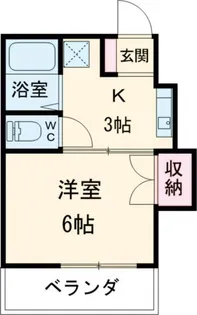 グリーンヒル多摩【1階】の間取り