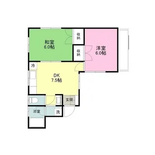 加藤ハイツ 中【2階】の間取り