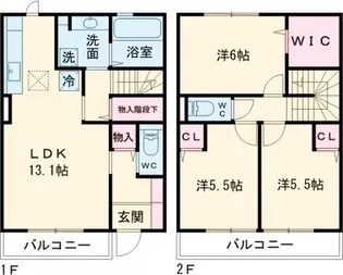 セントラルコートIIの間取り