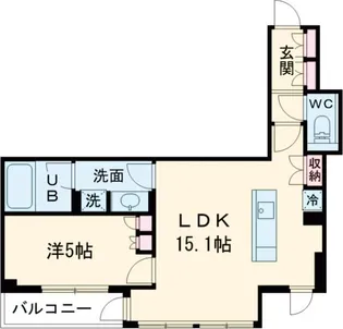 クレストコート旗の台【4階】の間取り