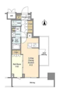 LIBR GRANT 神楽坂 LIBR GRANT 神楽坂【11階】の間取り