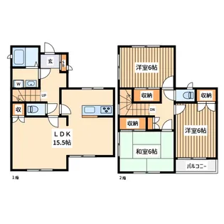 神奈川県横浜市都筑区勝田南2【一戸建】の間取り