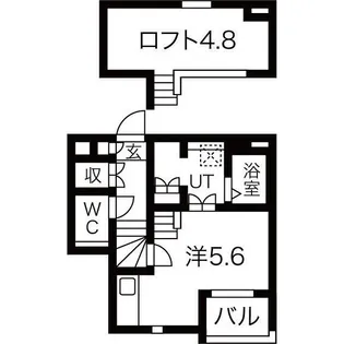 愛知県名古屋市守山区川西1【アパート】の間取り