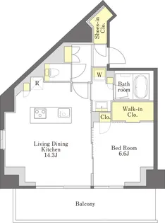 プライムメゾン江古田の杜イースト【9階】の間取り