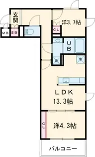 リビオメゾン大岡山【2階】の間取り