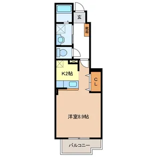 SUNLIT MURAKAMI【1階】の間取り