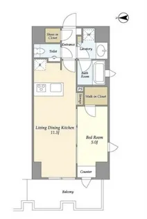 東京都港区麻布十番2【マンション】の間取り