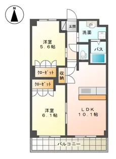 プラザ・シフォレI【2階】の間取り