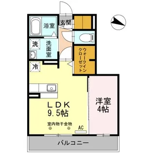 リベルテ・ドゥ【2階】の間取り