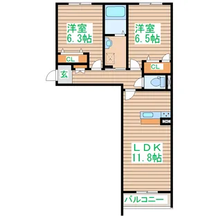 Cent-Livie【1階】の間取り