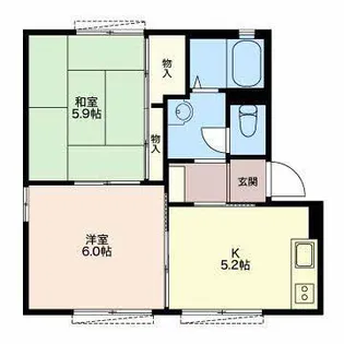 エミネンス野中A【1階】の間取り