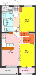 パークサイド冨居II【1階】の間取り