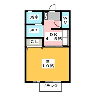 ピュアーレワン【1階】の間取り