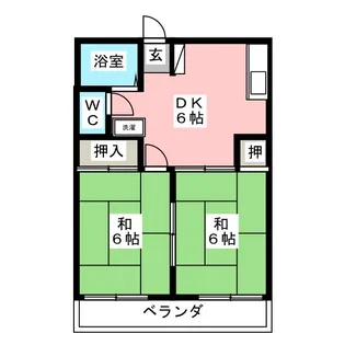 サンハイツ【1階】の間取り