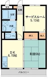 新川崎貮阡【1階】の間取り