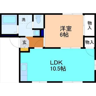 フレグランスふれあい【1階】の間取り