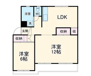 志津グリーンヒルB棟【4階】の間取り