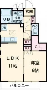 シュエットメゾン【1階】の間取り