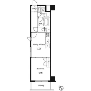 プライマル小石川【2階】の間取り