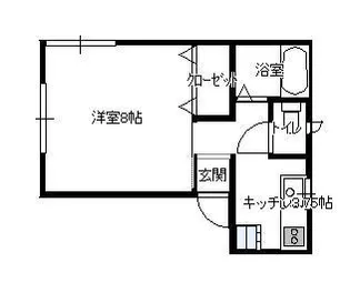 レジデンスコスモ2【2階】の間取り