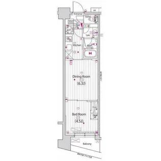 グランド・ガーラ横浜新子安【11階】の間取り