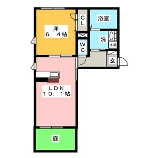 エスパシオ【1階】の間取り