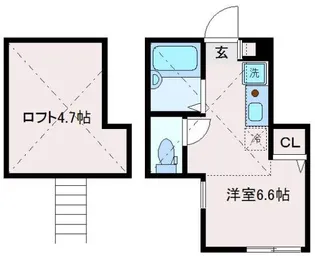 東京都板橋区上板橋2【アパート】の間取り
