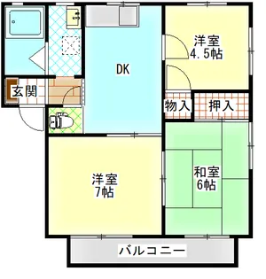 メゾンミルキーウェイ【2階】の間取り
