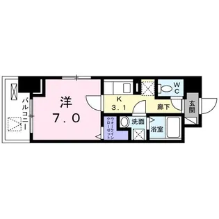 埼玉県川口市川口4【マンション】の間取り