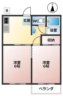 辻コーポ【1階】の間取り