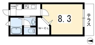 フィリア【1階】の間取り