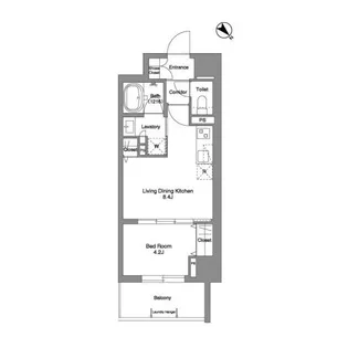 ロータス静岡【4階】の間取り