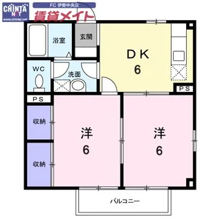 セレブリティー・F B棟【1階】の間取り