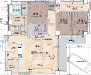 M.Koti Daita【1階】の間取り