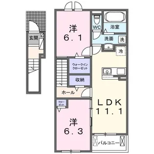 グラース ミー【2階】の間取り