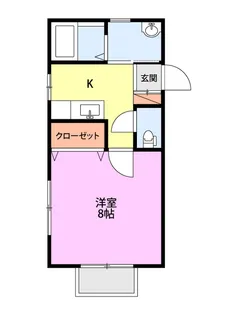 ハートナーハウスF【2階】の間取り