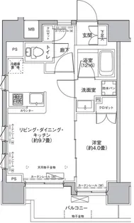 ラ・オ・モンターニュ【2階】の間取り