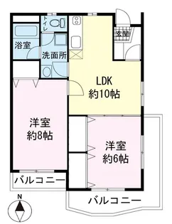 ヴィブレ御宿台【1階】の間取り