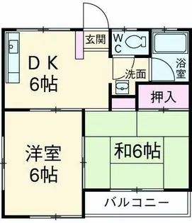 エコーハイツ【1階】の間取り
