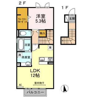 プリマベール【2階】の間取り