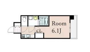 エスリード阿波座パークレジデンス【8階】の間取り