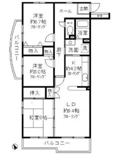 コーポレート小金井梶野通り6号棟【2階】の間取り